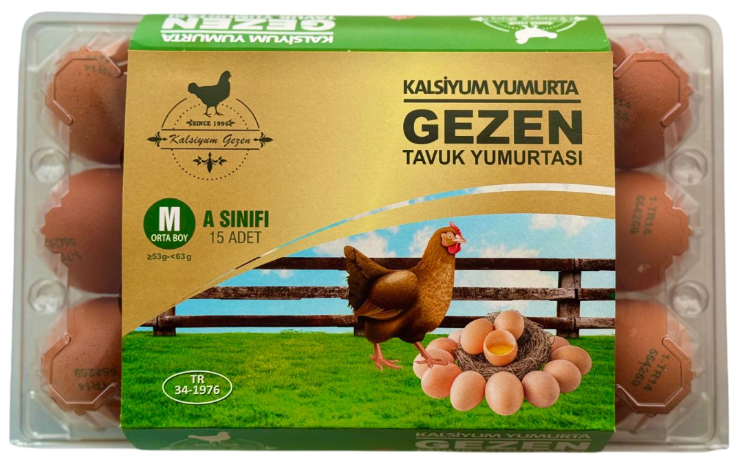 15'li Gezen Tavuk Yumurtası